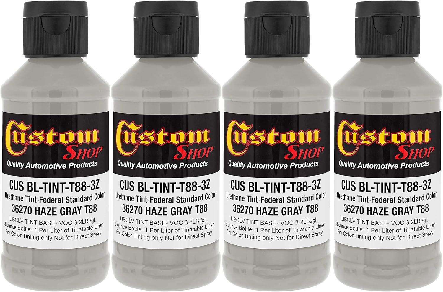 imageCustom Coat Camouflage Series 3 Ounce Olive Drab Federal Standard Color 34094 Urethane Tint Concentrate for Tinting Truck Bed Liner Coatings  Epoxy ResinHaze Gray