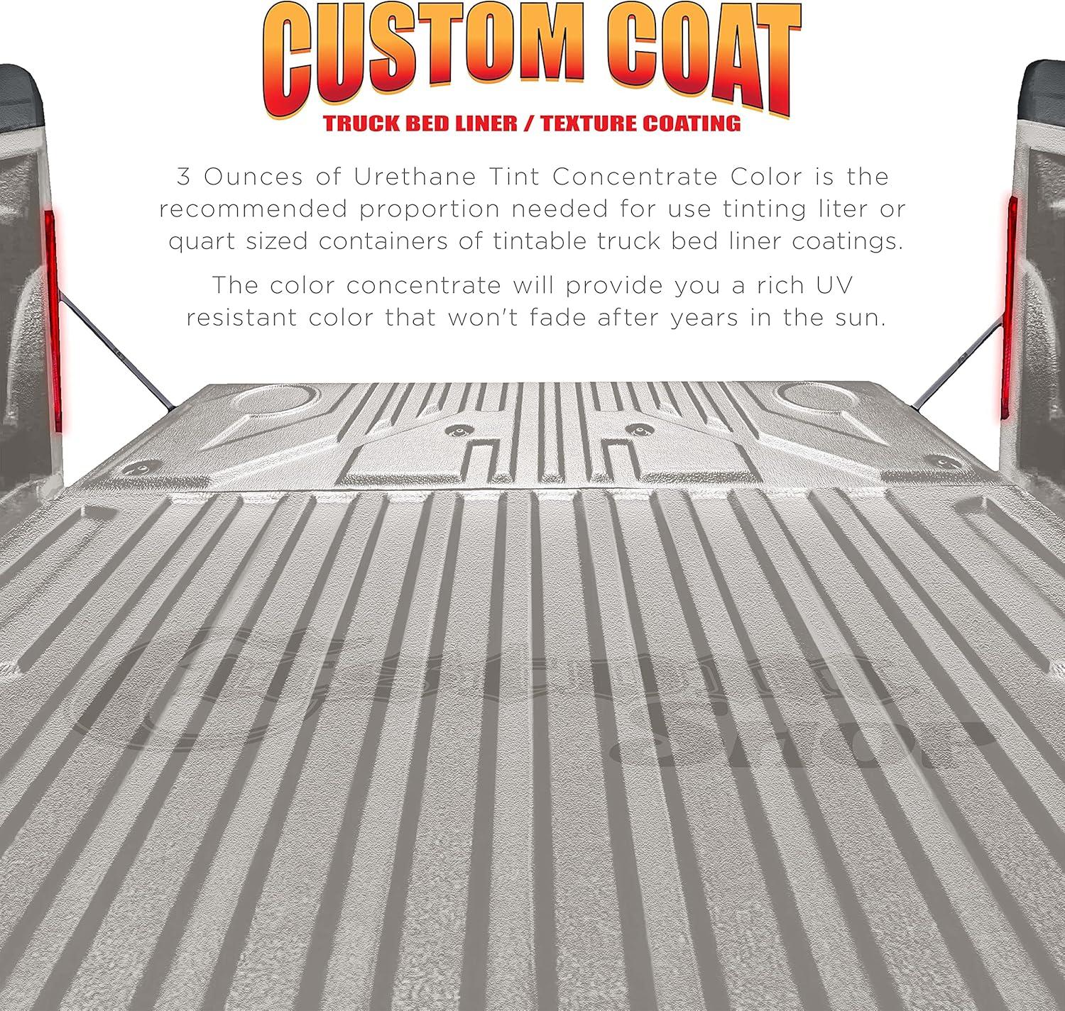 imageCustom Coat Camouflage Series 3 Ounce Olive Drab Federal Standard Color 34094 Urethane Tint Concentrate for Tinting Truck Bed Liner Coatings  Epoxy ResinHaze Gray