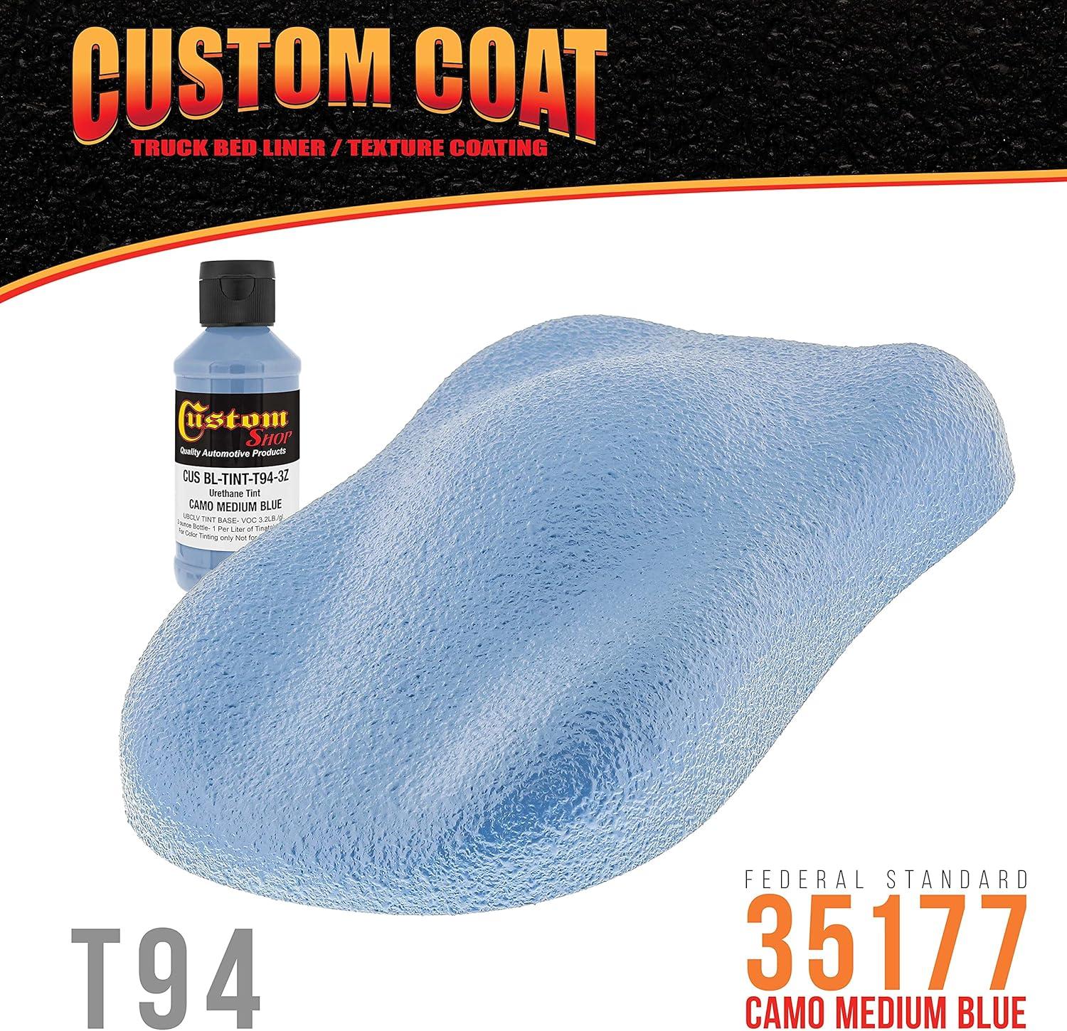imageCustom Coat Camouflage Series 3 Ounce Olive Drab Federal Standard Color 34094 Urethane Tint Concentrate for Tinting Truck Bed Liner Coatings  Epoxy ResinCamo Medium Blue