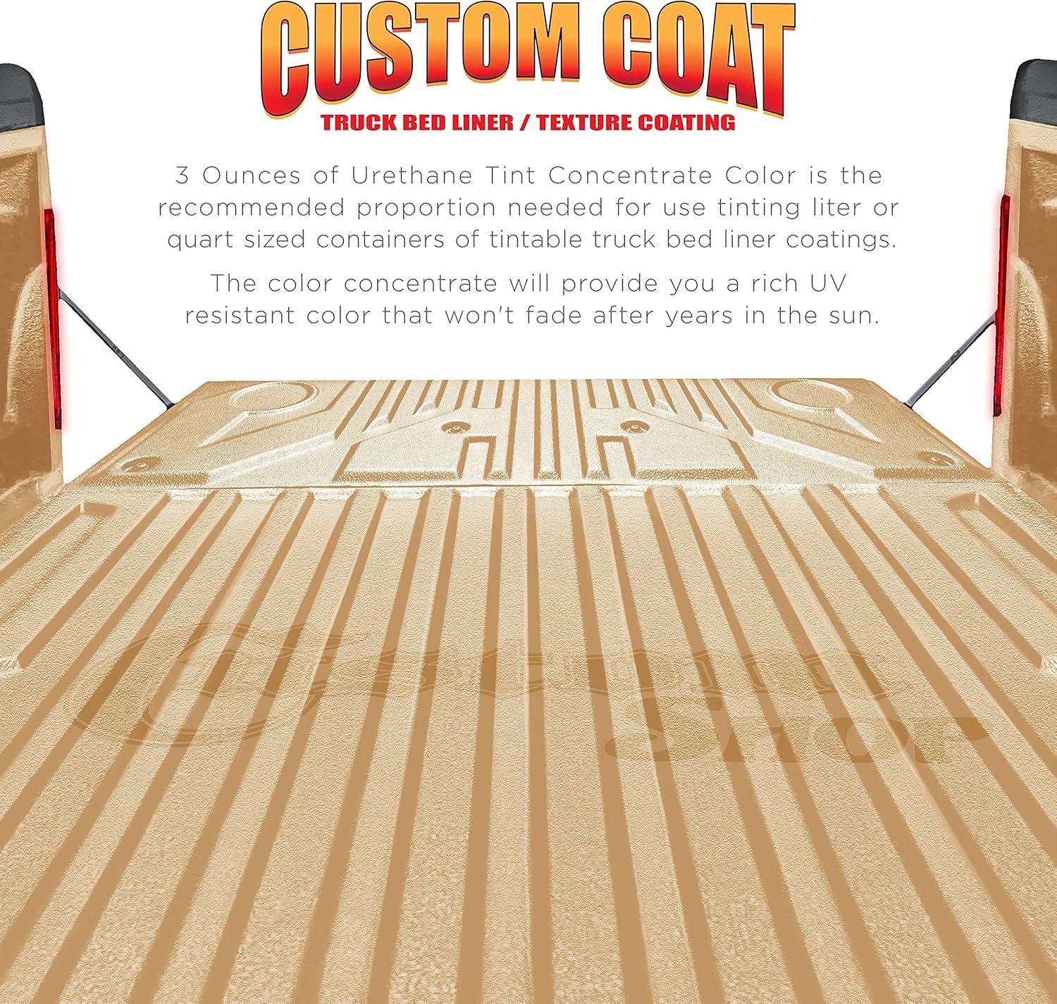 imageCustom Coat Camouflage Series 3 Ounce Olive Drab Federal Standard Color 34094 Urethane Tint Concentrate for Tinting Truck Bed Liner Coatings  Epoxy ResinField Tan