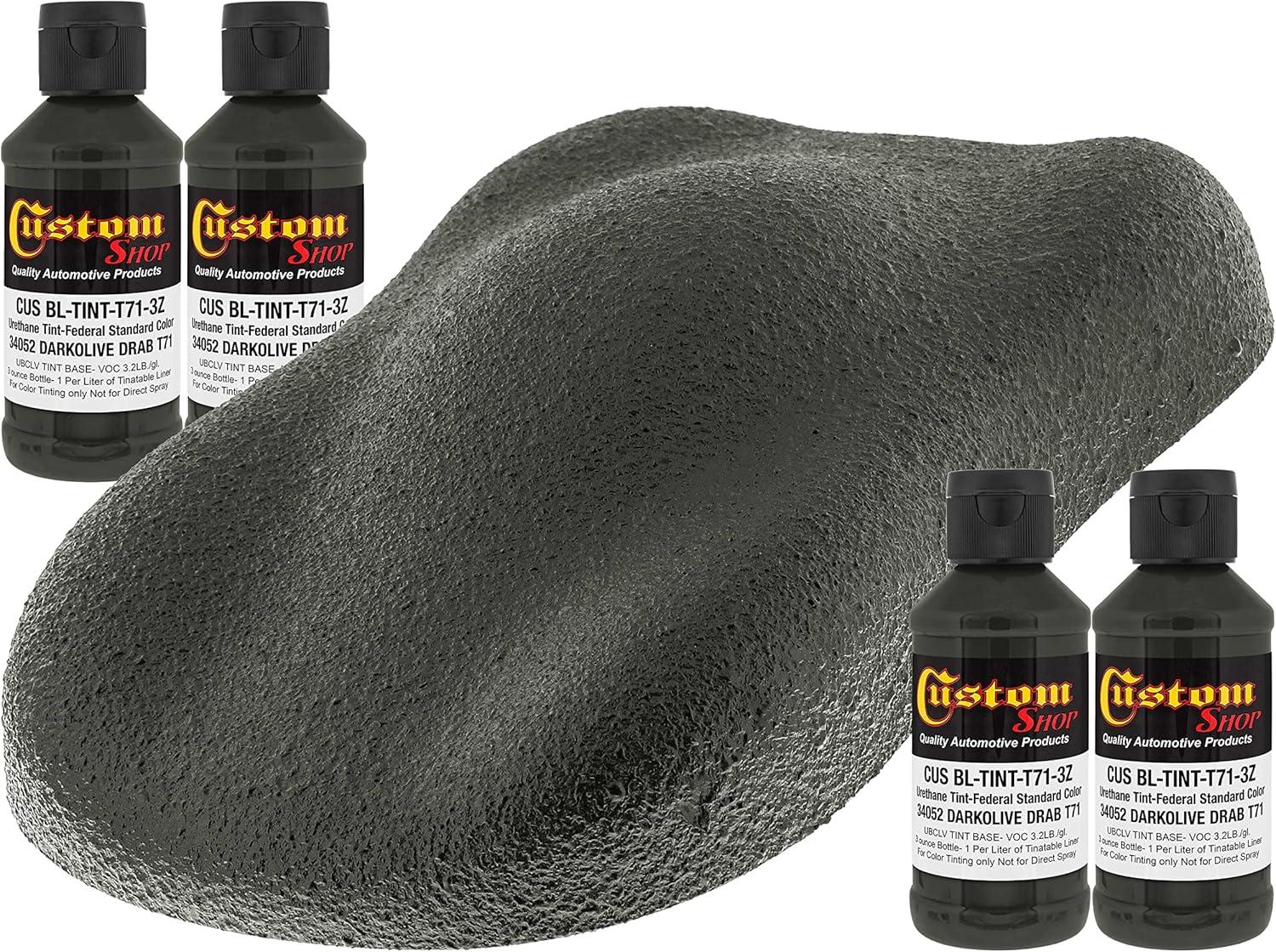 imageCustom Coat Camouflage Series 3 Ounce Olive Drab Federal Standard Color 34094 Urethane Tint Concentrate for Tinting Truck Bed Liner Coatings  Epoxy ResinUSMC Dark Olive