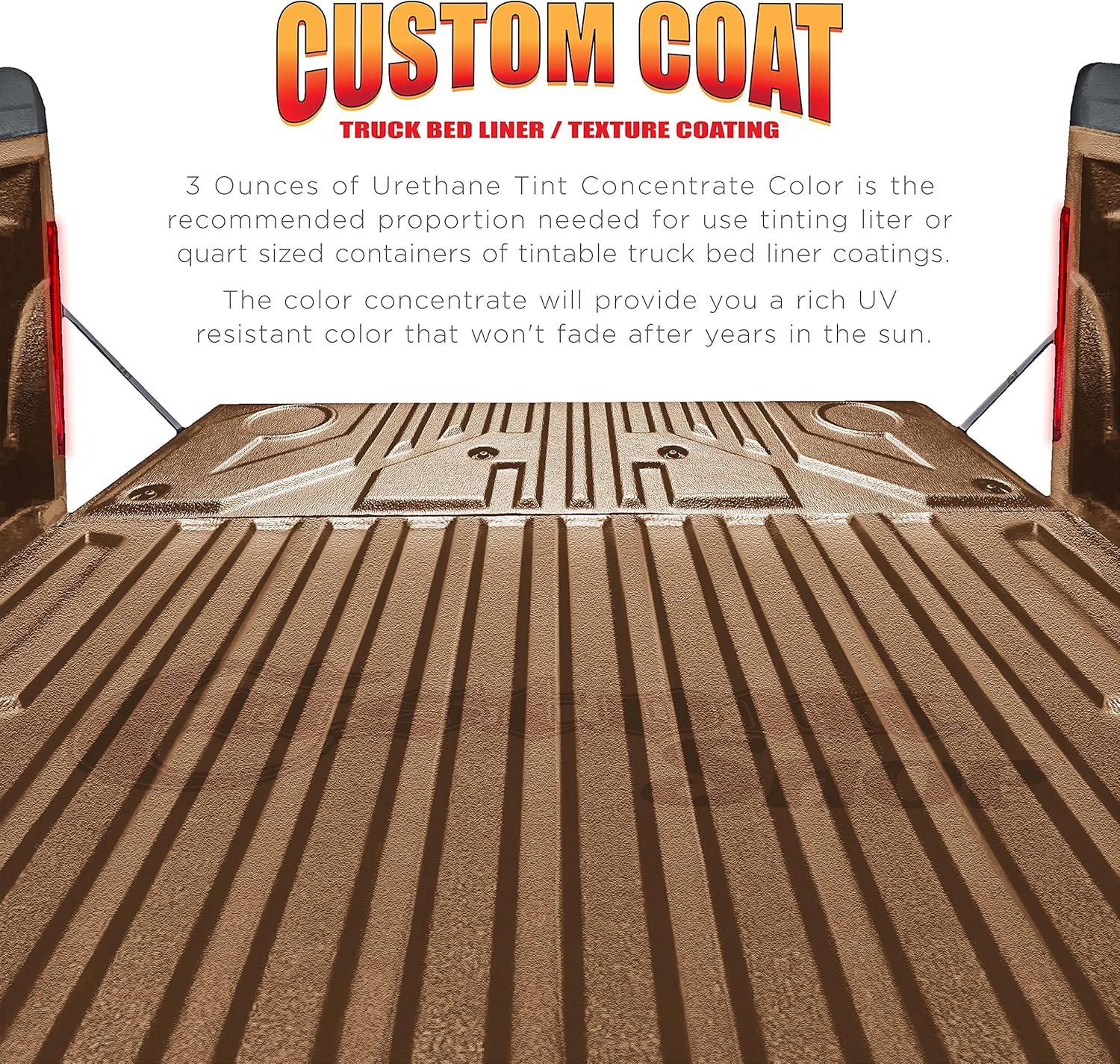 imageCustom Coat Camouflage Series 3 Ounce Olive Drab Federal Standard Color 34094 Urethane Tint Concentrate for Tinting Truck Bed Liner Coatings  Epoxy ResinField Drab Brown