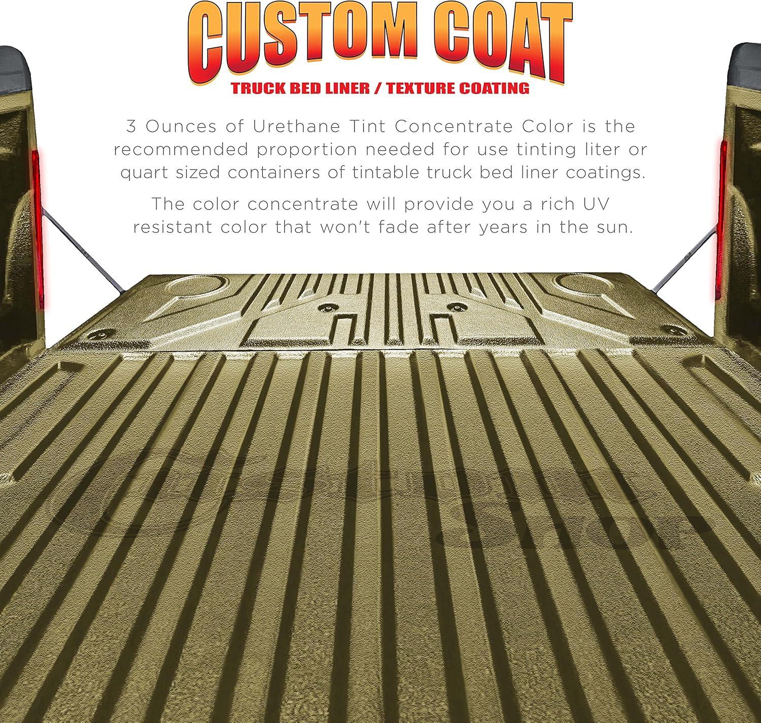 imageCustom Coat Camouflage Series 3 Ounce Olive Drab Federal Standard Color 34094 Urethane Tint Concentrate for Tinting Truck Bed Liner Coatings  Epoxy ResinOlive Green