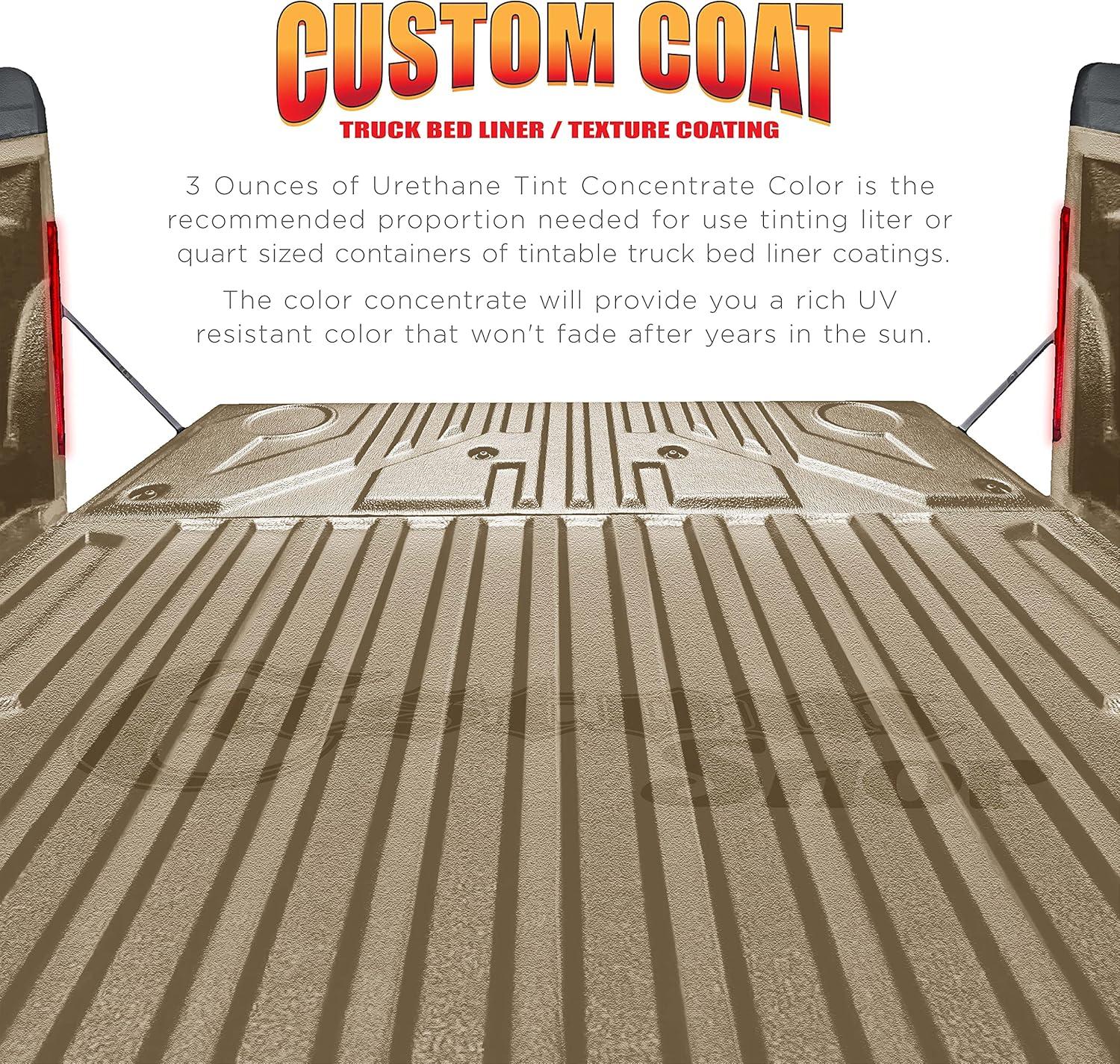 imageCustom Coat Camouflage Series 3 Ounce Olive Drab Federal Standard Color 34094 Urethane Tint Concentrate for Tinting Truck Bed Liner Coatings  Epoxy ResinKhaki