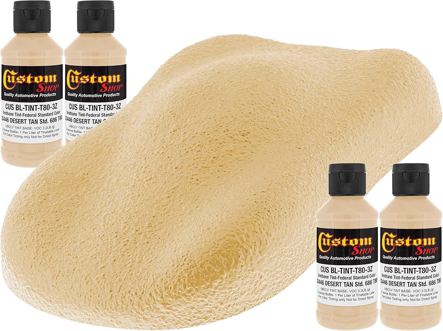 imageCustom Coat Camouflage Series 3 Ounce Olive Drab Federal Standard Color 34094 Urethane Tint Concentrate for Tinting Truck Bed Liner Coatings  Epoxy ResinDesert Tan
