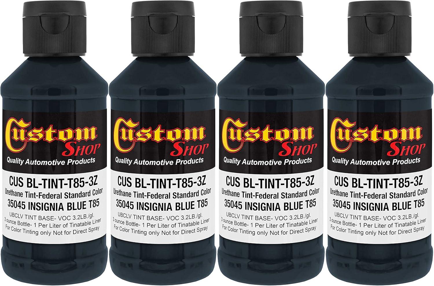 imageCustom Coat Camouflage Series 3 Ounce Olive Drab Federal Standard Color 34094 Urethane Tint Concentrate for Tinting Truck Bed Liner Coatings  Epoxy ResinInsignia Blue