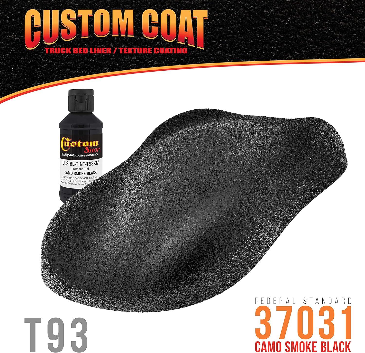 imageCustom Coat Camouflage Series 3 Ounce Olive Drab Federal Standard Color 34094 Urethane Tint Concentrate for Tinting Truck Bed Liner Coatings  Epoxy ResinCamo Smoke Black
