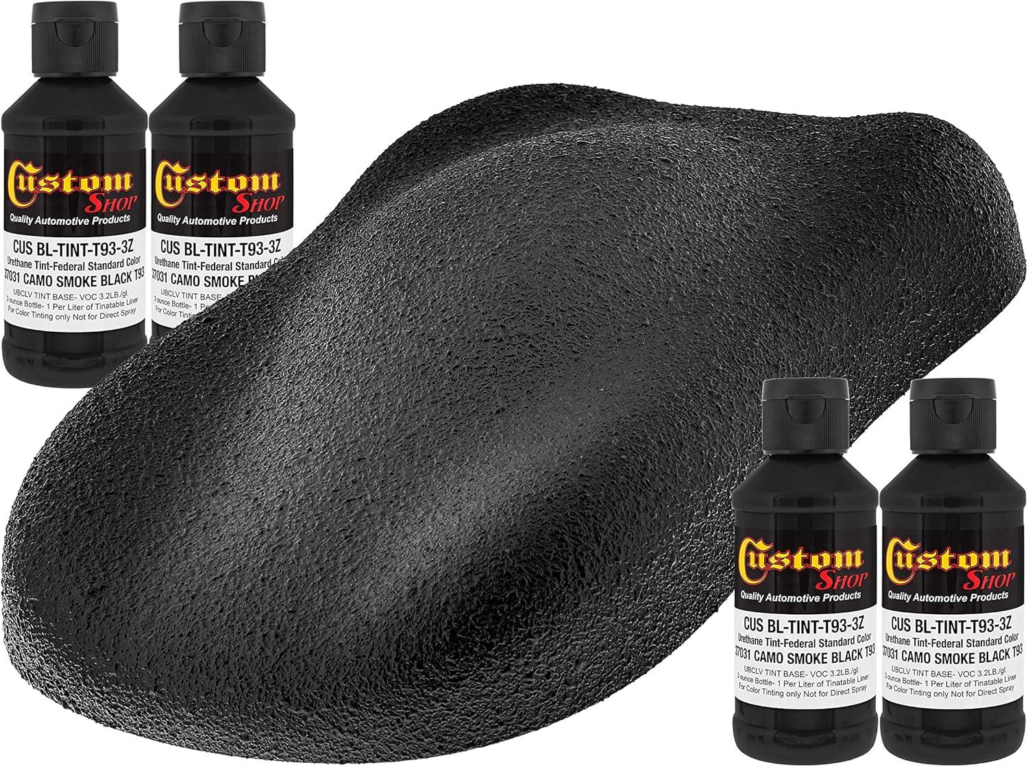 imageCustom Coat Camouflage Series 3 Ounce Olive Drab Federal Standard Color 34094 Urethane Tint Concentrate for Tinting Truck Bed Liner Coatings  Epoxy ResinCamo Smoke Black