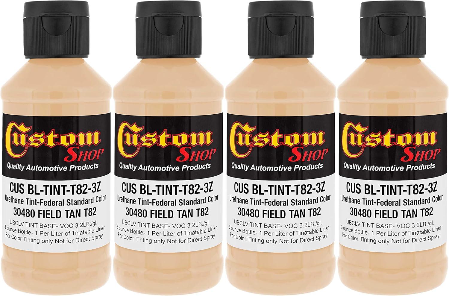 imageCustom Coat Camouflage Series 3 Ounce Olive Drab Federal Standard Color 34094 Urethane Tint Concentrate for Tinting Truck Bed Liner Coatings  Epoxy ResinField Tan