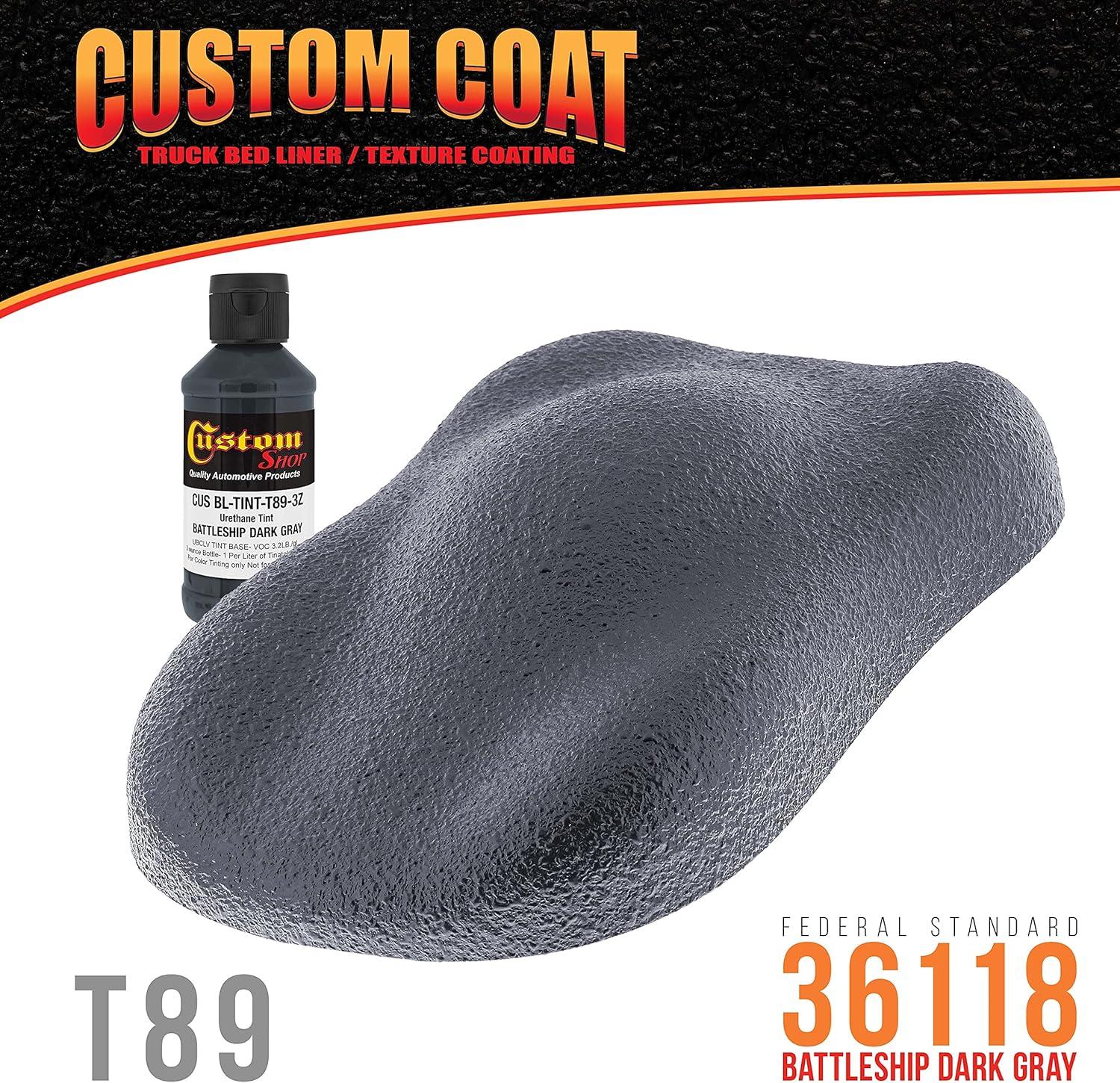 imageCustom Coat Camouflage Series 3 Ounce Olive Drab Federal Standard Color 34094 Urethane Tint Concentrate for Tinting Truck Bed Liner Coatings  Epoxy ResinBattleship Dark Gray