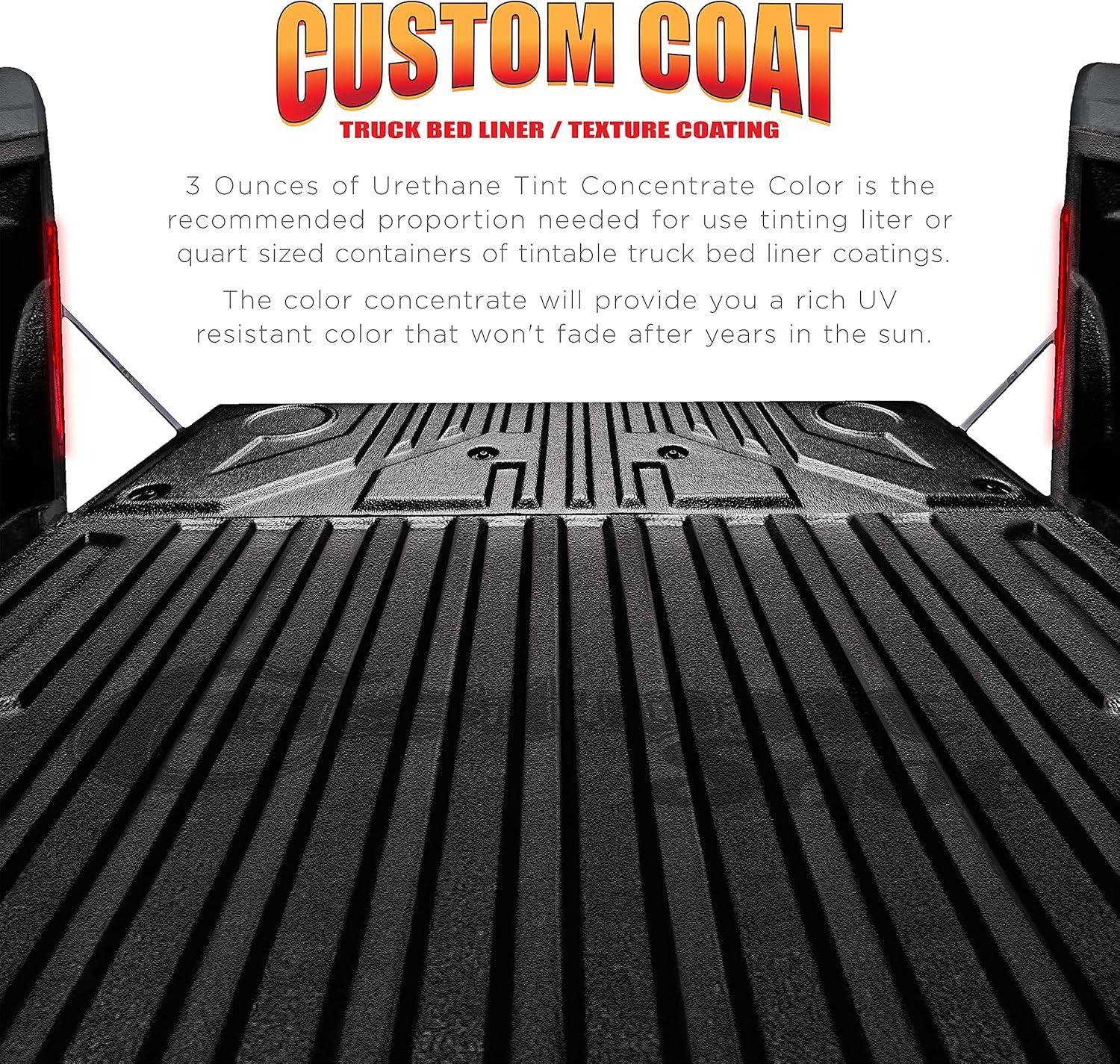 imageCustom Coat Camouflage Series 3 Ounce Olive Drab Federal Standard Color 34094 Urethane Tint Concentrate for Tinting Truck Bed Liner Coatings  Epoxy ResinCamo Smoke Black