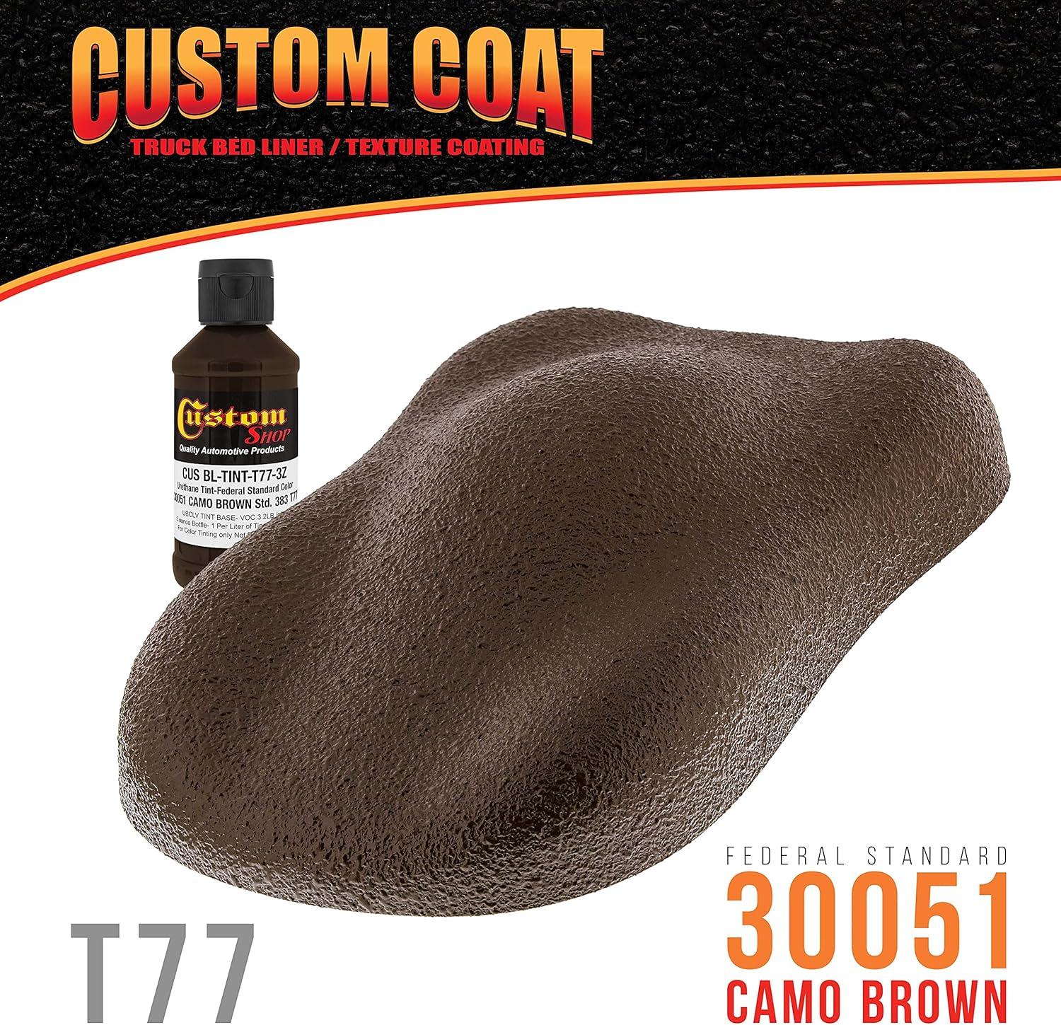 imageCustom Coat Camouflage Series 3 Ounce Olive Drab Federal Standard Color 34094 Urethane Tint Concentrate for Tinting Truck Bed Liner Coatings  Epoxy ResinCamo Brown