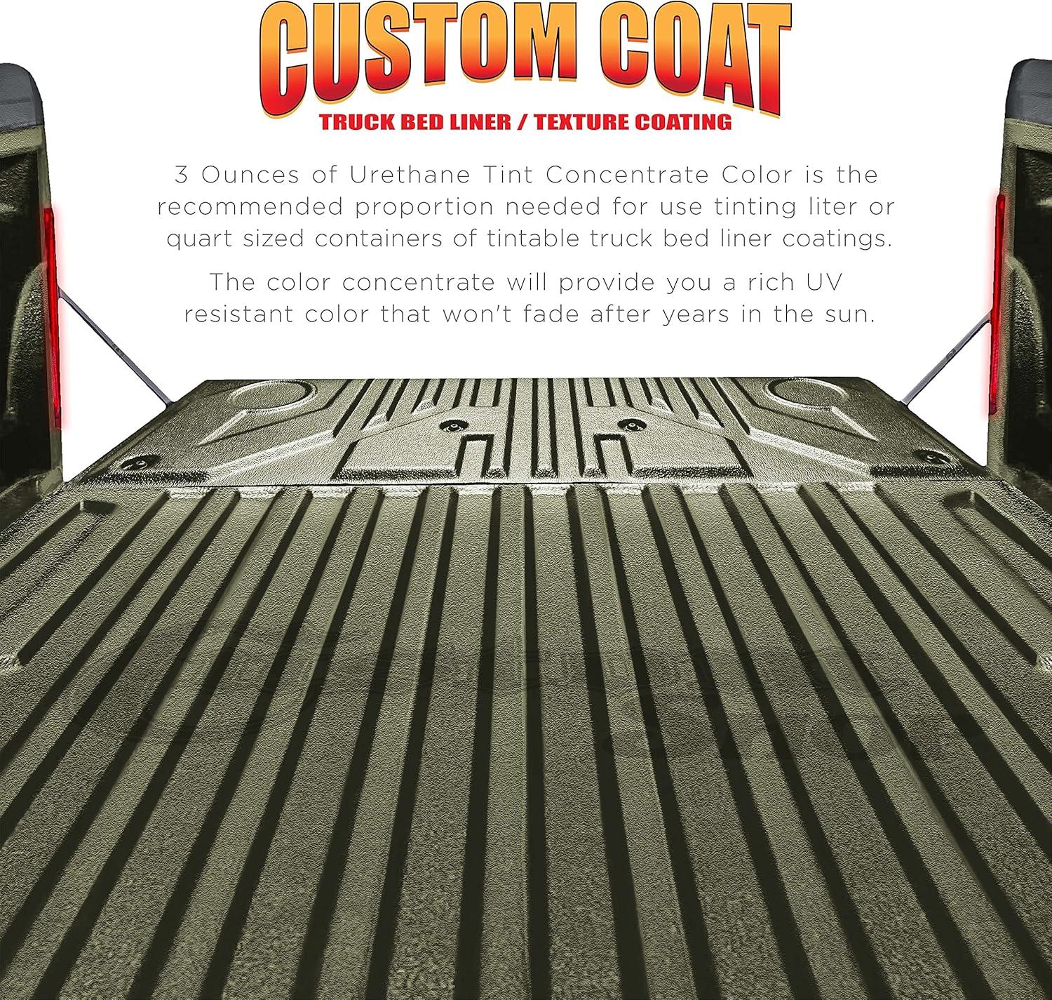 imageCustom Coat Camouflage Series 3 Ounce Olive Drab Federal Standard Color 34094 Urethane Tint Concentrate for Tinting Truck Bed Liner Coatings  Epoxy ResinOlive Drab