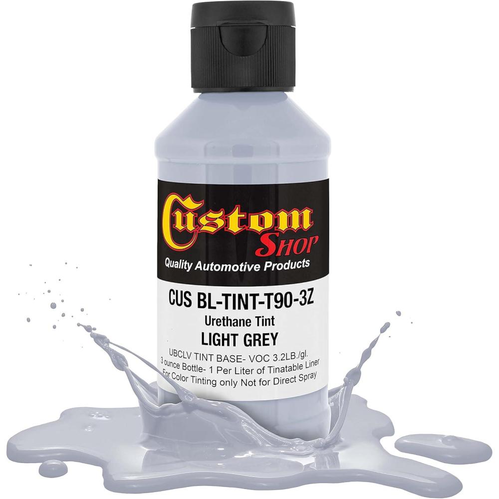 imageCustom Coat Camouflage Series 3 Ounce Olive Drab Federal Standard Color 34094 Urethane Tint Concentrate for Tinting Truck Bed Liner Coatings  Epoxy ResinLight Gray