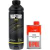 imageCUSTOM SHOP UPol Raptor Black Urethane SprayOn Truck Bed Liner 8 Quart Kit and Custom Coat Spray Gun with RegulatorBlack