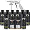 imageCUSTOM SHOP UPol Raptor Black Urethane SprayOn Truck Bed Liner 8 Quart Kit and Custom Coat Spray Gun with RegulatorTintable