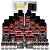 imageCustom Coat Black 1 Gallon Urethane RollOn BrushOn or SprayOn Truck Bed Liner Kit with Roller and Brush Applicator Kit  3 to 1 Mix Ratio  Durable Textured Car Auto Protective CoatingDove Gray