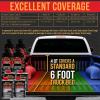 imageCustom Coat Black 1 Gallon Urethane RollOn BrushOn or SprayOn Truck Bed Liner Kit with Roller and Brush Applicator Kit  3 to 1 Mix Ratio  Durable Textured Car Auto Protective CoatingTintable