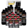 imageCustom Coat Black 1 Gallon Urethane RollOn BrushOn or SprayOn Truck Bed Liner Kit with Roller and Brush Applicator Kit  3 to 1 Mix Ratio  Durable Textured Car Auto Protective CoatingBlack
