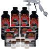 imageCustom Coat Black 1 Gallon Urethane RollOn BrushOn or SprayOn Truck Bed Liner Kit with Roller and Brush Applicator Kit  3 to 1 Mix Ratio  Durable Textured Car Auto Protective CoatingWhite