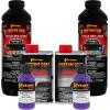 imageCustom Coat Black 1 Gallon Urethane RollOn BrushOn or SprayOn Truck Bed Liner Kit with Roller and Brush Applicator Kit  3 to 1 Mix Ratio  Durable Textured Car Auto Protective CoatingBright Purple