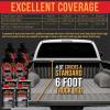 imageCustom Coat Black 1 Gallon Urethane RollOn BrushOn or SprayOn Truck Bed Liner Kit with Roller and Brush Applicator Kit  3 to 1 Mix Ratio  Durable Textured Car Auto Protective CoatingDove Gray