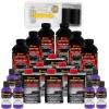 imageCustom Coat Black 1 Gallon Urethane RollOn BrushOn or SprayOn Truck Bed Liner Kit with Roller and Brush Applicator Kit  3 to 1 Mix Ratio  Durable Textured Car Auto Protective CoatingBright Purple