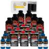 imageCustom Coat Black 1 Gallon Urethane RollOn BrushOn or SprayOn Truck Bed Liner Kit with Roller and Brush Applicator Kit  3 to 1 Mix Ratio  Durable Textured Car Auto Protective CoatingSafety Blue