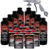 imageCustom Coat Black 1 Gallon Urethane RollOn BrushOn or SprayOn Truck Bed Liner Kit with Roller and Brush Applicator Kit  3 to 1 Mix Ratio  Durable Textured Car Auto Protective CoatingTintable