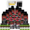 imageCustom Coat Black 1 Gallon Urethane RollOn BrushOn or SprayOn Truck Bed Liner Kit with Roller and Brush Applicator Kit  3 to 1 Mix Ratio  Durable Textured Car Auto Protective CoatingLime Green