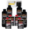 imageCustom Coat Black 1 Gallon Urethane RollOn BrushOn or SprayOn Truck Bed Liner Kit with Roller and Brush Applicator Kit  3 to 1 Mix Ratio  Durable Textured Car Auto Protective CoatingBlack