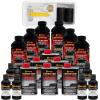imageCustom Coat Black 1 Gallon Urethane RollOn BrushOn or SprayOn Truck Bed Liner Kit with Roller and Brush Applicator Kit  3 to 1 Mix Ratio  Durable Textured Car Auto Protective CoatingBlack Metallic