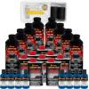 imageCustom Coat Black 1 Gallon Urethane RollOn BrushOn or SprayOn Truck Bed Liner Kit with Roller and Brush Applicator Kit  3 to 1 Mix Ratio  Durable Textured Car Auto Protective CoatingSafety Blue