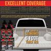 imageCustom Coat Black 1 Gallon Urethane RollOn BrushOn or SprayOn Truck Bed Liner Kit with Roller and Brush Applicator Kit  3 to 1 Mix Ratio  Durable Textured Car Auto Protective CoatingWhite