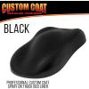 imageCustom Coat Black 1 Gallon Urethane RollOn BrushOn or SprayOn Truck Bed Liner Kit with Roller and Brush Applicator Kit  3 to 1 Mix Ratio  Durable Textured Car Auto Protective CoatingBlack