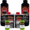 imageCustom Coat Black 1 Gallon Urethane RollOn BrushOn or SprayOn Truck Bed Liner Kit with Roller and Brush Applicator Kit  3 to 1 Mix Ratio  Durable Textured Car Auto Protective CoatingLime Green