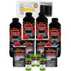imageCustom Coat Black 1 Gallon Urethane RollOn BrushOn or SprayOn Truck Bed Liner Kit with Roller and Brush Applicator Kit  3 to 1 Mix Ratio  Durable Textured Car Auto Protective CoatingLime Green