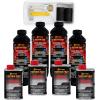 imageCustom Coat Black 1 Gallon Urethane RollOn BrushOn or SprayOn Truck Bed Liner Kit with Roller and Brush Applicator Kit  3 to 1 Mix Ratio  Durable Textured Car Auto Protective CoatingTintable