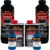 imageCustom Coat Black 1 Gallon Urethane RollOn BrushOn or SprayOn Truck Bed Liner Kit with Roller and Brush Applicator Kit  3 to 1 Mix Ratio  Durable Textured Car Auto Protective CoatingSafety Blue
