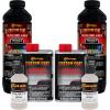 imageCustom Coat Black 1 Gallon Urethane RollOn BrushOn or SprayOn Truck Bed Liner Kit with Roller and Brush Applicator Kit  3 to 1 Mix Ratio  Durable Textured Car Auto Protective CoatingWhite