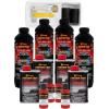 imageCustom Coat Black 1 Gallon Urethane RollOn BrushOn or SprayOn Truck Bed Liner Kit with Roller and Brush Applicator Kit  3 to 1 Mix Ratio  Durable Textured Car Auto Protective CoatingHot Rod Red