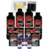 imageCustom Coat Black 1 Gallon Urethane RollOn BrushOn or SprayOn Truck Bed Liner Kit with Roller and Brush Applicator Kit  3 to 1 Mix Ratio  Durable Textured Car Auto Protective CoatingBright Purple