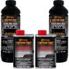 imageCustom Coat Black 1 Gallon Urethane RollOn BrushOn or SprayOn Truck Bed Liner Kit with Roller and Brush Applicator Kit  3 to 1 Mix Ratio  Durable Textured Car Auto Protective CoatingBlack