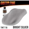 imageCustom Coat Black 1 Gallon Urethane RollOn BrushOn or SprayOn Truck Bed Liner Kit with Roller and Brush Applicator Kit  3 to 1 Mix Ratio  Durable Textured Car Auto Protective CoatingBright Silver