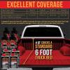 imageCustom Coat Blood Red 15 Gallon 6 Quart Urethane RollOn BrushOn or SprayOn Truck Bed Liner Kit with Roller and Brush Applicator Kit  Easy Mixing  Textured Car Auto Protective Coating
