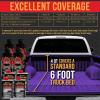 imageCustom Coat Bright Purple 1 Gallon Urethane SprayOn Truck Bed Liner Kit Easy Mixing Just Shake Shoot  Professional Durable Textured Protective Coating Prevent Stop Rust  Car Auto Equipment