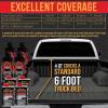 imageCustom Coat Charcoal Metallic 1 Gallon Urethane RollOn BrushOn or SprayOn Truck Bed Liner Kit with Roller and Brush Applicator Kit  Easy Mixing Shake Shoot Textured Car Auto Protective Coating