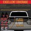 imageCustom Coat Pewter Metallic 2 Gallon Urethane RollOn BrushOn or SprayOn Truck Bed Liner Kit with Roller and Brush Applicator Kit  Easy Mixing  Durable Textured Car Auto Protective Coating