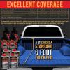 imageCustom Coat Reflex Blue 2 Gallon Urethane RollOn BrushOn or SprayOn Truck Bed Liner Kit with Roller and Brush Applicator Kit  Easy Mixing Durable Textured Car Auto Protective Coating
