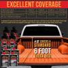 imageCustom Coat Safety Orange 2 Quart 12 Gallon Urethane SprayOn Truck Bed Liner Kit  Easy Mixing Just Shake Shoot  Durable Textured Protective Coating Prevent Stop Rust  Car Auto Equipment